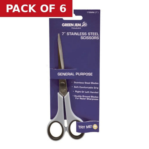 Scissors - Stainless Steel - 7" - Pack of 6