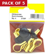 EB Bookcase Studs & Sockets (Pack of 4) - Pack of 5