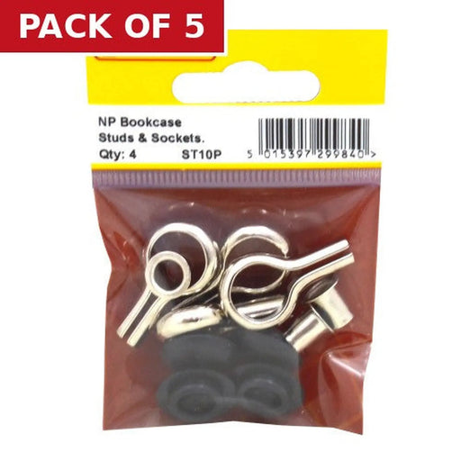 NP Bookcase Studs & Sockets  (Pack of 4) - Pack of 5