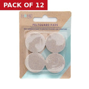 38mm Diameter Self Adhesive Feltguard Pads (Pack of 4) - Pack of 12