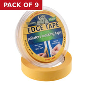 Low Tack Edge Masking Tape 24mm x 41m Roll - Pack of 9