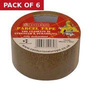 Tan Parcel Tape, 48mm x 50m - Pack of 6