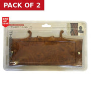 Wood Effect Double Name Plate - Pack of 2