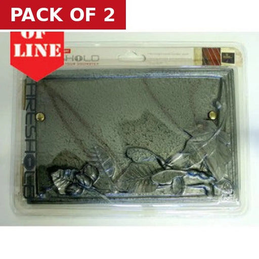 Pewter Leaves Plaque - Pack of 2