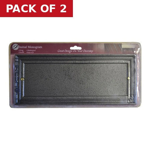 Pewter Effect Long Name Plate - Pack of 2