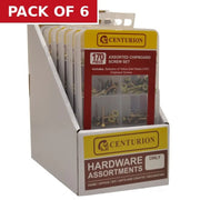 170 Piece Assorted Chipboard Screw Set - Pack of 6