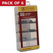 475 Piece Assorted Nail Set - Pack of 6