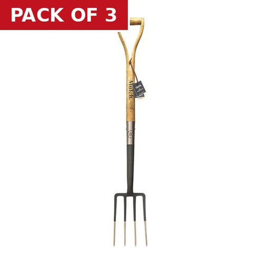 Mulch Border Fork, Dark Grey - Pack of 3