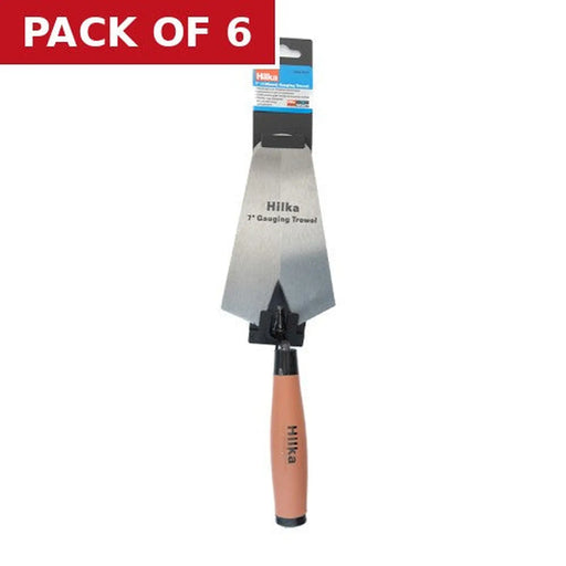Hilka Soft Grip Gauging Trowel, 7" - Pack of 6