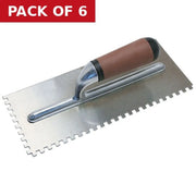Hilka Notched Plasterers Trowel - Pack of 6