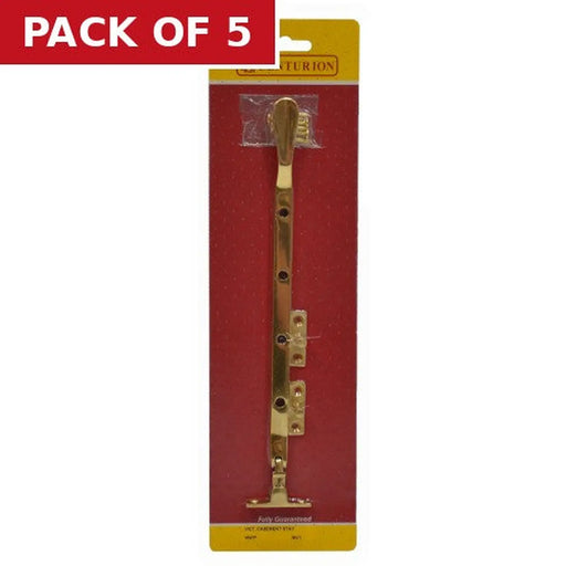 Solid Brass Spoon Style Casement Stay, 250mm - Pack of 5