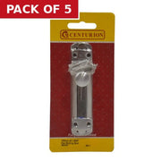 Flat Slide Bolt, Satin Nickel, 100mm - Pack of 5