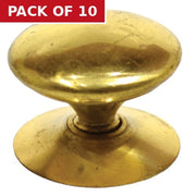 38mm (1 1/2") PB Victorian Cupboard Knob - Pack of 10