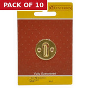 Solid Brass Escutcheon, 35mm - Pack of 10