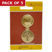 Solid Brass Escutcheon with Cover, 35mm - Pack of 5