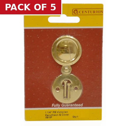 Solid Brass Escutcheon with Cover, 35mm - Pack of 5