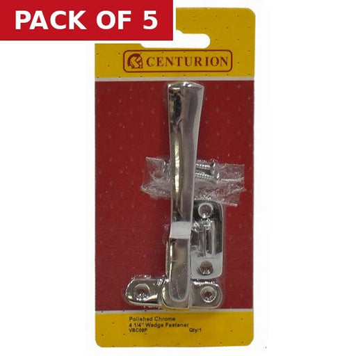 Chromed Wedge Spoon Style Casement Fastener, 105mm - Pack of 5
