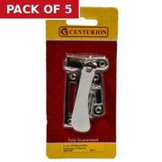 Chromed Hook Mortice Style Casement Fastener, 105mm - Pack of 5