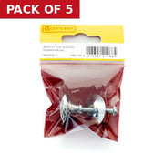 25mm (1") CP Victorian Cupboard Knob - Pack of 5