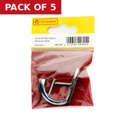 50mm Solid Brass Single Wardrobe Hook - Chrome Plated - Pack Qty 1 - Pack of 5