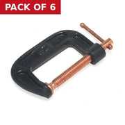 American Style 'G' Clamp, 2" - Pack of 6