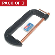 American Style 'G' Clamp, 6" - Pack of 3