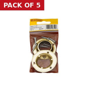 19mm (3/4") Wardrobe Rod Sockets - Brass - Pack of 2