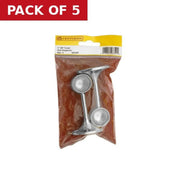 19mm (3/4") Towel End Supports - Chrome Plated -  Pack of 2 - Pack of 5