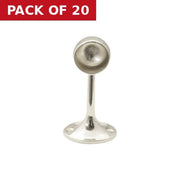 25mm (1") Towel End Supports - Chrome Plated - Pack of 20