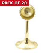 25mm (1") Towel End Supports - Brass - Pack of 20