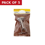 19mm (3/4") Towel Centre Supports - Chrome Plated - Pack of 5
