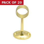 19mm (3/4") Towel Centre Supports - Brass - Pack of 20