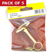 19mm (3/4") Towel Centre Supports - Brass - Pack of 5