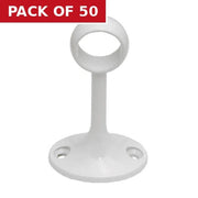 19mm Wardrobe Centre Supports - White - Pack of 50