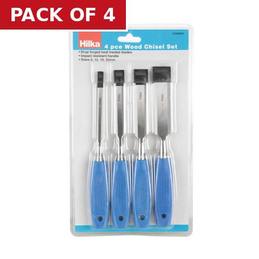 Hilka Wood Chisel Set, 4pc - Pack of 4