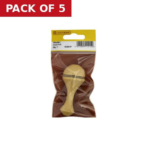 Wooden Cord Pulls (Mixed) - Pack of 5
