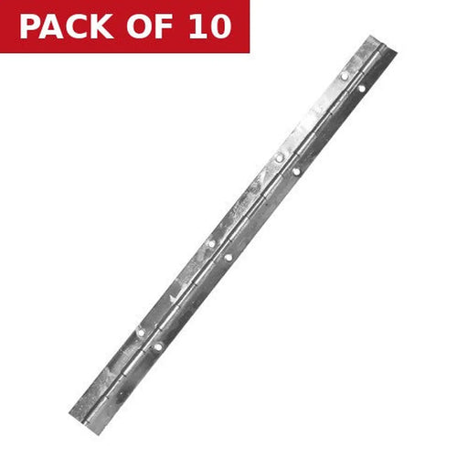 Piano Hinges, Nickel Plated, 1800mm x 32mm - Pack of 10