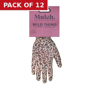 Mulch 'Wild Thing' Gardening Gloves Size Medium - 1 Pair - Pack of 12