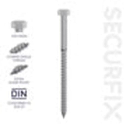 Securfix Coach Screws DIN571 M6 x 100mm Pack of 100