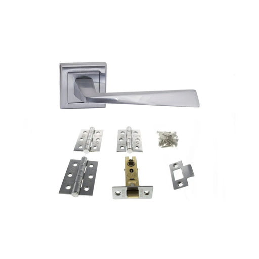 Atlantic California Door Pack Bundle (2.5" Latch, 3"x2" Hingesx3) - Satin Chrome