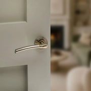 Atlantic Indiana Door Pack Bundle (2.5" Latch, 3"x2" Hingesx3) - Satin Nickel/Polished Brass