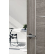 Atlantic Eco Ocean Door Handle Pack (Bathroom Set - 2.5" CE Bathroom Lock, 4" Fire Rated Hinges x3) - Satin Chrome/Polished Chrome