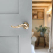Atlantic Old English Oxford Door Handle Pack (3 Lever Lock Set - 2.5" CE Sashlock, 3" Fire Rated Hinges x3) - Matt Antique Brass