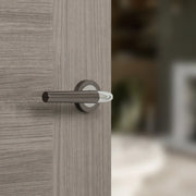 Atlantic STATUS Tennessee Door Handle Pack (Latch Set - 2.5" CE Latch, 4" Slim Knuckle Hinges x2) - Black Nickel/Polished Chrome