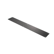 Atlantic Finger Plate Radius Corner Pre drilled with screws 1200mm x 150mm - Matt Black