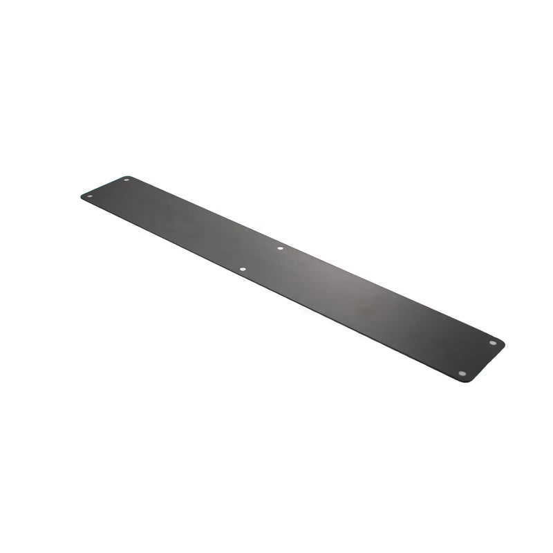 Atlantic Finger Plate Radius Corner Pre drilled with screws 1200mm x 150mm - Matt Black