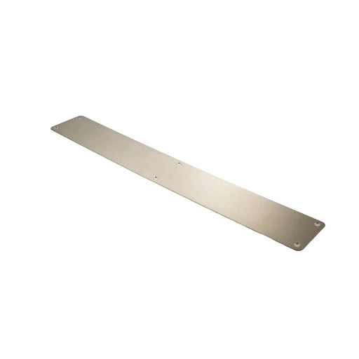 Atlantic Finger Plate Radius Corner Pre drilled with screws 1200mm x 150mm - Satin Stainless Steel