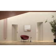 Atlantic SPECIAL ORDER Ermetika xREVERx Flush Hidden Door System with 913x2103mm White Primed Door - Satin Chrome Latch/Bathroom Accessories