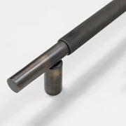 Atlantic Millhouse Brass Thomson Knurled Cabinet Pull Handle 225mm CTC x 20mm - Urban Bronze