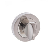 Atlantic Mediterranean WC Turn and Release on Round Rose - Satin Nickel/Polished Nickel